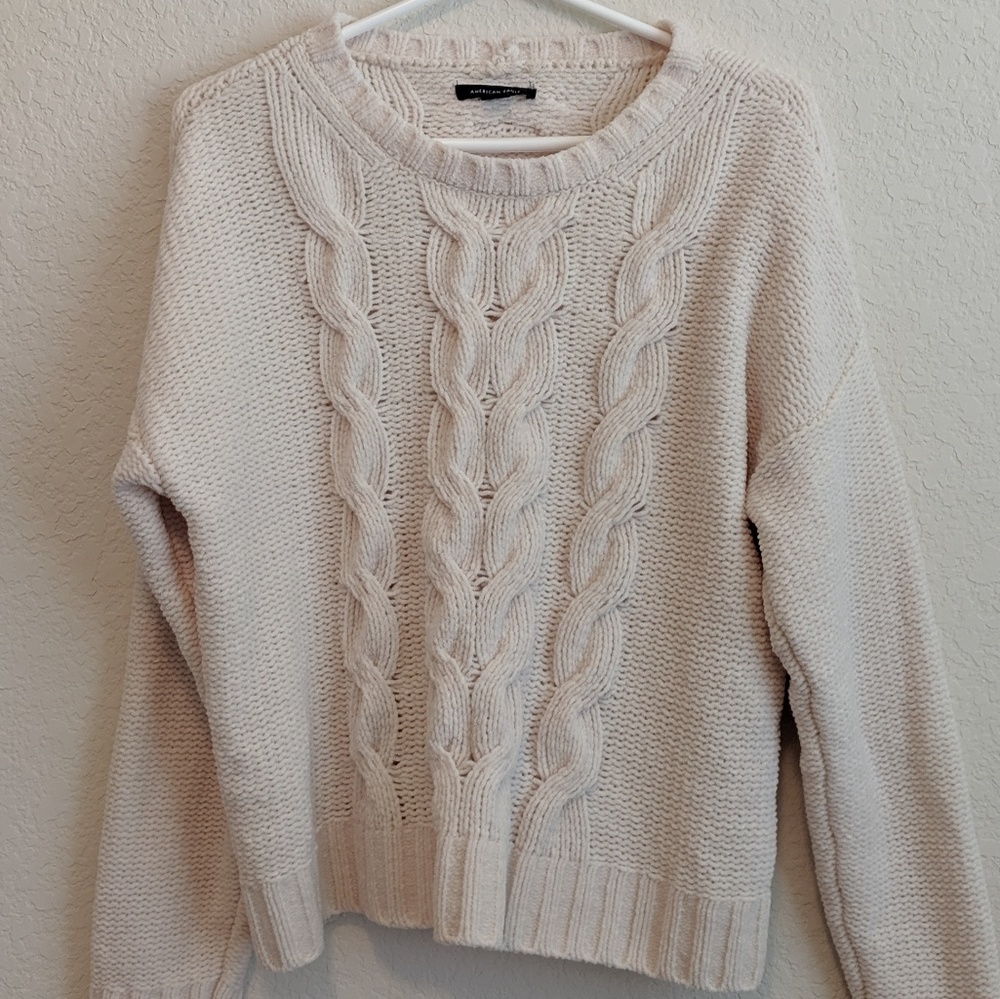 AE Impossibly Soft Cable Knit Sweater